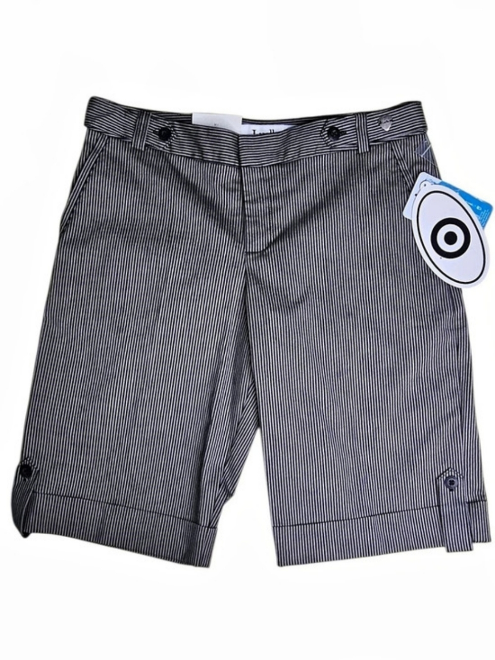 VINTAGE 2006 NWT Luella Bartley for Target Pinstripe Bermuda Shorts - Size 7